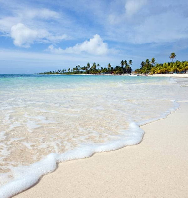 Caribbean beach on Saona Island, Dominican Republic.